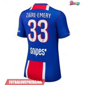 Lacne Ženy Futbalové dres Paris Saint-Germain Warren Zaire-Emery #33 2026-27 Krátky Rukáv - Domáci